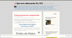 Desktop Screenshot of matesnoaburridas.wordpress.com