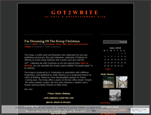 Tablet Screenshot of got2write.wordpress.com