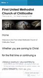 Mobile Screenshot of firstunitedmethodistchillicothe.wordpress.com