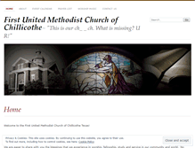 Tablet Screenshot of firstunitedmethodistchillicothe.wordpress.com