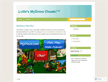 Tablet Screenshot of mydinoslville.wordpress.com