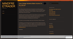 Desktop Screenshot of mindfreetrader.wordpress.com
