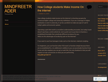 Tablet Screenshot of mindfreetrader.wordpress.com