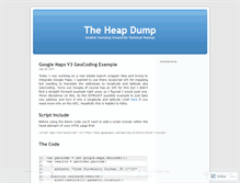 Tablet Screenshot of heapdump.wordpress.com