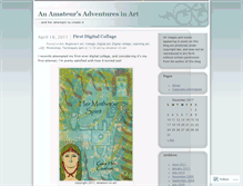 Tablet Screenshot of amateursadventuresinart.wordpress.com