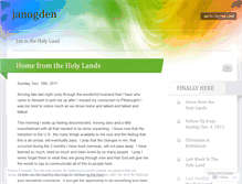 Tablet Screenshot of janogden.wordpress.com