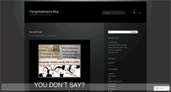 Desktop Screenshot of flyingninjahippo.wordpress.com