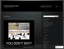 Tablet Screenshot of flyingninjahippo.wordpress.com