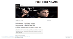 Desktop Screenshot of firebretadams.wordpress.com