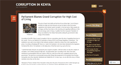 Desktop Screenshot of corruptioninkenya.wordpress.com