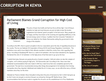 Tablet Screenshot of corruptioninkenya.wordpress.com