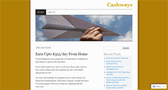 Desktop Screenshot of cashways.wordpress.com