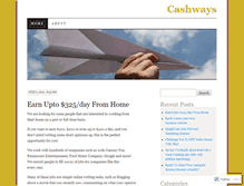 Tablet Screenshot of cashways.wordpress.com