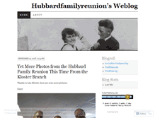 Tablet Screenshot of hubbardfamilyreunion.wordpress.com