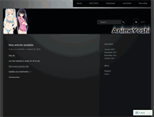 Tablet Screenshot of animeyoshi.wordpress.com