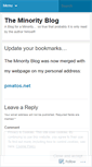 Mobile Screenshot of minorityblog.wordpress.com