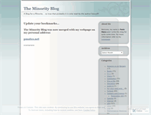 Tablet Screenshot of minorityblog.wordpress.com