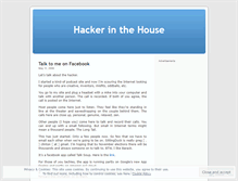 Tablet Screenshot of hackerinthehouse.wordpress.com