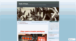 Desktop Screenshot of desdeelparque.wordpress.com