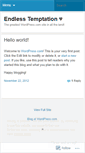 Mobile Screenshot of endlesstemptation.wordpress.com