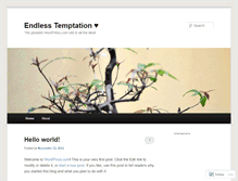 Tablet Screenshot of endlesstemptation.wordpress.com