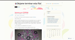Desktop Screenshot of dejameterminar.wordpress.com