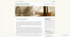 Desktop Screenshot of lituniverse.wordpress.com