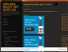 Tablet Screenshot of nguoivietquocgia.wordpress.com