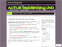 Tablet Screenshot of actunderground.wordpress.com