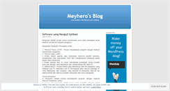 Desktop Screenshot of meyhero.wordpress.com