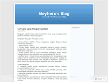 Tablet Screenshot of meyhero.wordpress.com