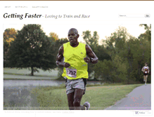Tablet Screenshot of gettingfaster.wordpress.com