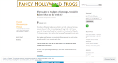 Desktop Screenshot of fancyhollywoodfrogs.wordpress.com
