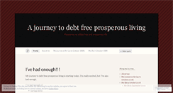 Desktop Screenshot of journeytodebtfreeprosperousliving.wordpress.com