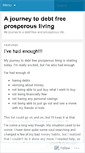 Mobile Screenshot of journeytodebtfreeprosperousliving.wordpress.com