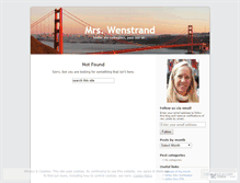 Tablet Screenshot of mrswenstrand.wordpress.com