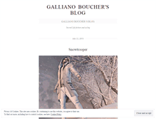 Tablet Screenshot of gallianoboucher.wordpress.com