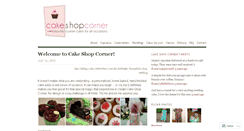 Desktop Screenshot of cakeshopcorner.wordpress.com