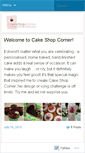 Mobile Screenshot of cakeshopcorner.wordpress.com