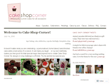 Tablet Screenshot of cakeshopcorner.wordpress.com