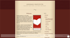 Desktop Screenshot of genesisinstitute.wordpress.com
