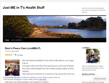 Tablet Screenshot of justmeint1health.wordpress.com