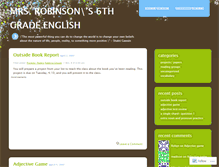 Tablet Screenshot of css6thgradeenglish.wordpress.com