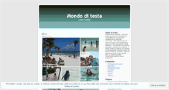 Desktop Screenshot of mondoditesta.wordpress.com