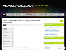 Tablet Screenshot of mbcvolleyballcoach.wordpress.com