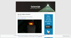 Desktop Screenshot of golemlab.wordpress.com