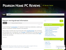 Tablet Screenshot of pearsonhomepcreview.wordpress.com