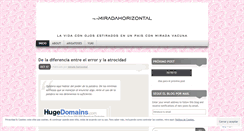 Desktop Screenshot of miradahorizontal.wordpress.com