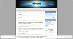 Desktop Screenshot of precipice.wordpress.com