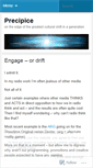 Mobile Screenshot of precipice.wordpress.com